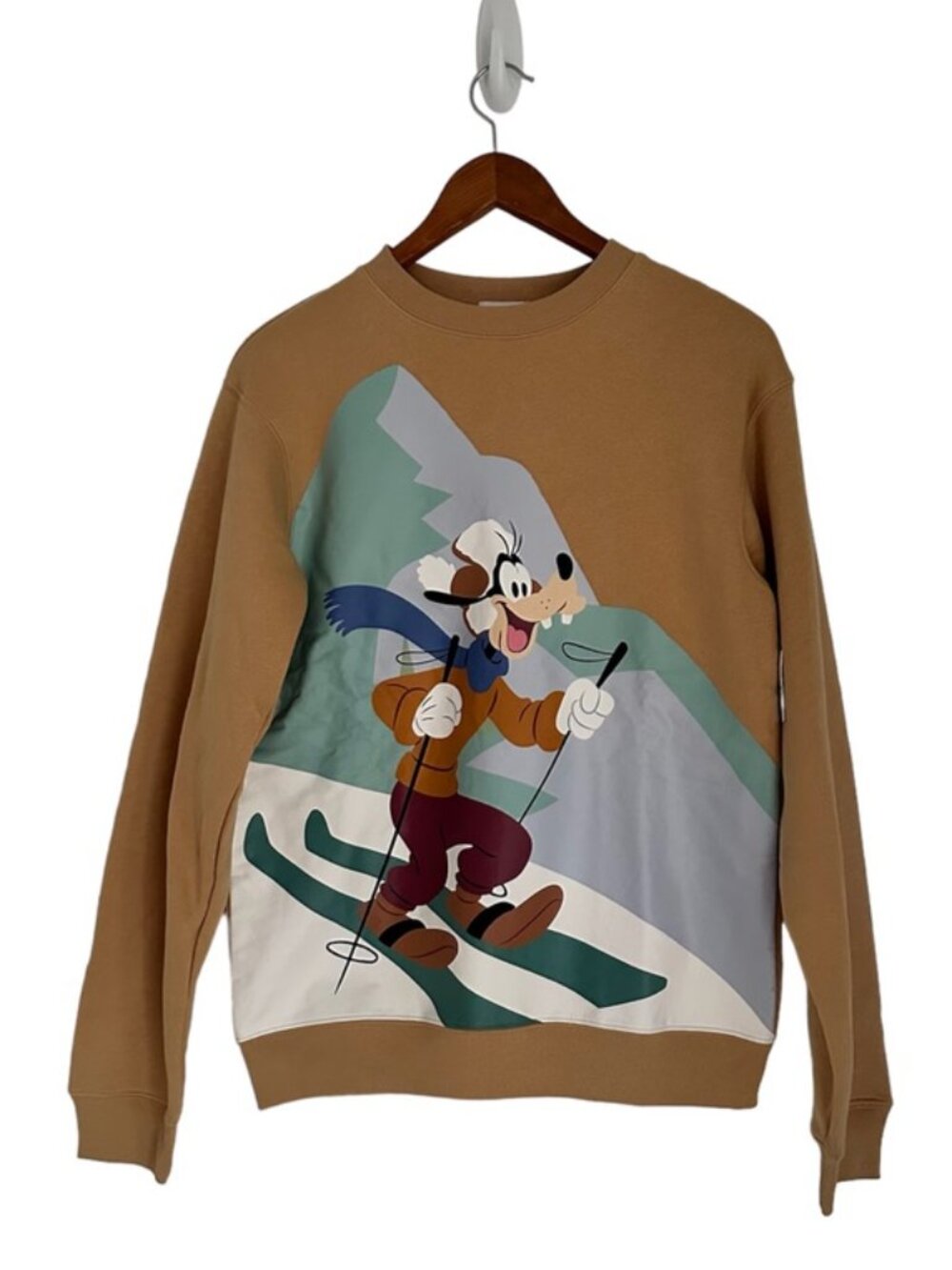 Disney Parks Holiday Homestead Goofy Ski Pullover Sweatshirt Size S